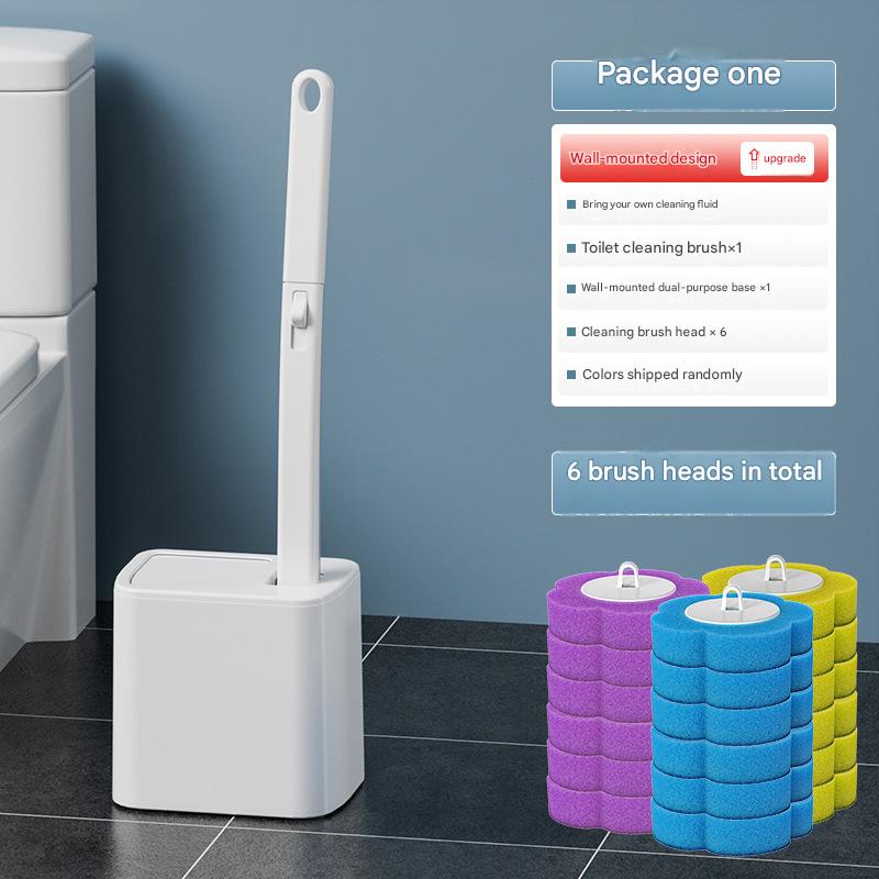 Disposable Toilet Brush Set, Bathroom Cleaning Brush Head, Replaceable Cleaning Brush Head, Antibacterial Toilet Brush