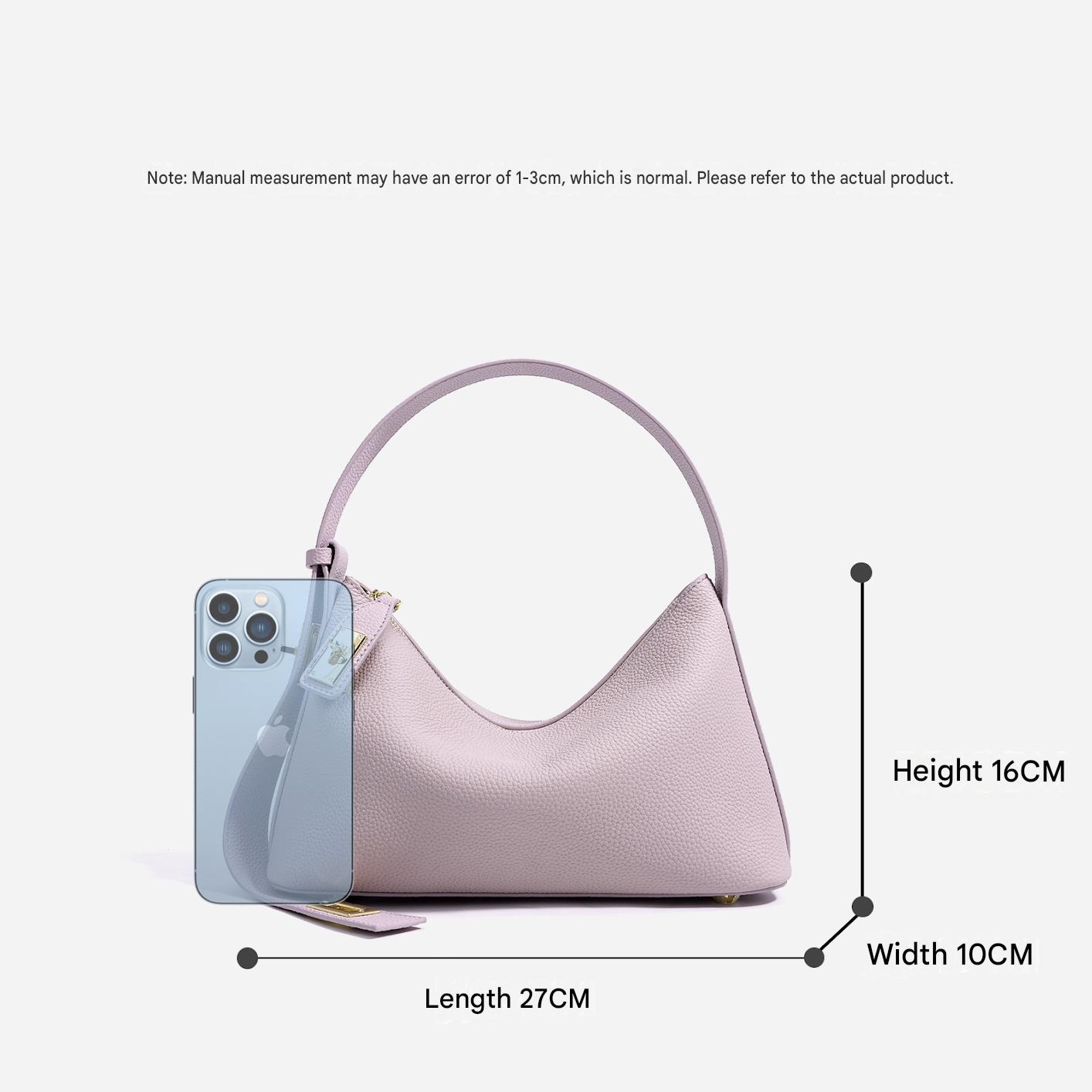 European and American Style High-end Luxury Handbag for Women, Niche Design, Underarm, Shoulder, Crossbody, Dumpling-shaped Genuine Leather Pillow Bag