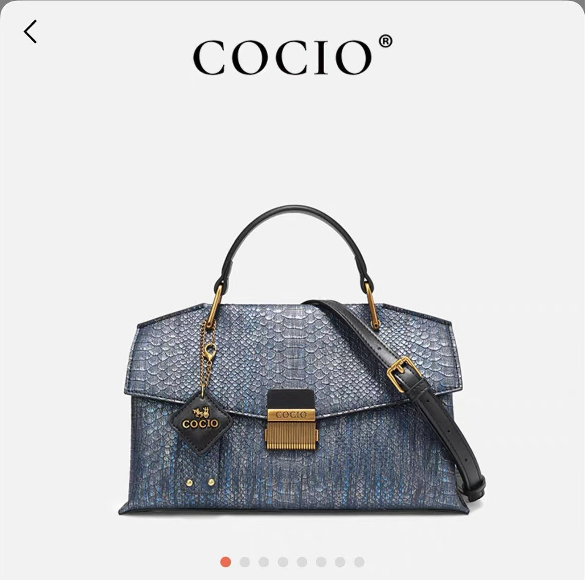Cross-border hot selling women's bag new product COCIO new high-quality texture Himalaya white hand-held messenger bag
