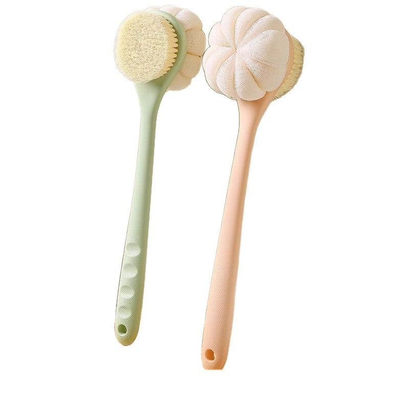 Double-sided Soft Bristle Bath and Back Scrubbing Bath Brush Long Handle Bath Scrubbing Artifact Bath Brush Multifunctional Two-in-one Bath Brush