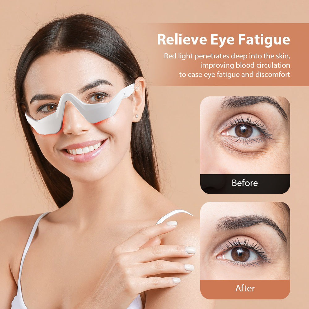 Microcurrent massage beauty eye protection instrument EMS eye red light massager fade dark circles eye beauty instrument cross-border