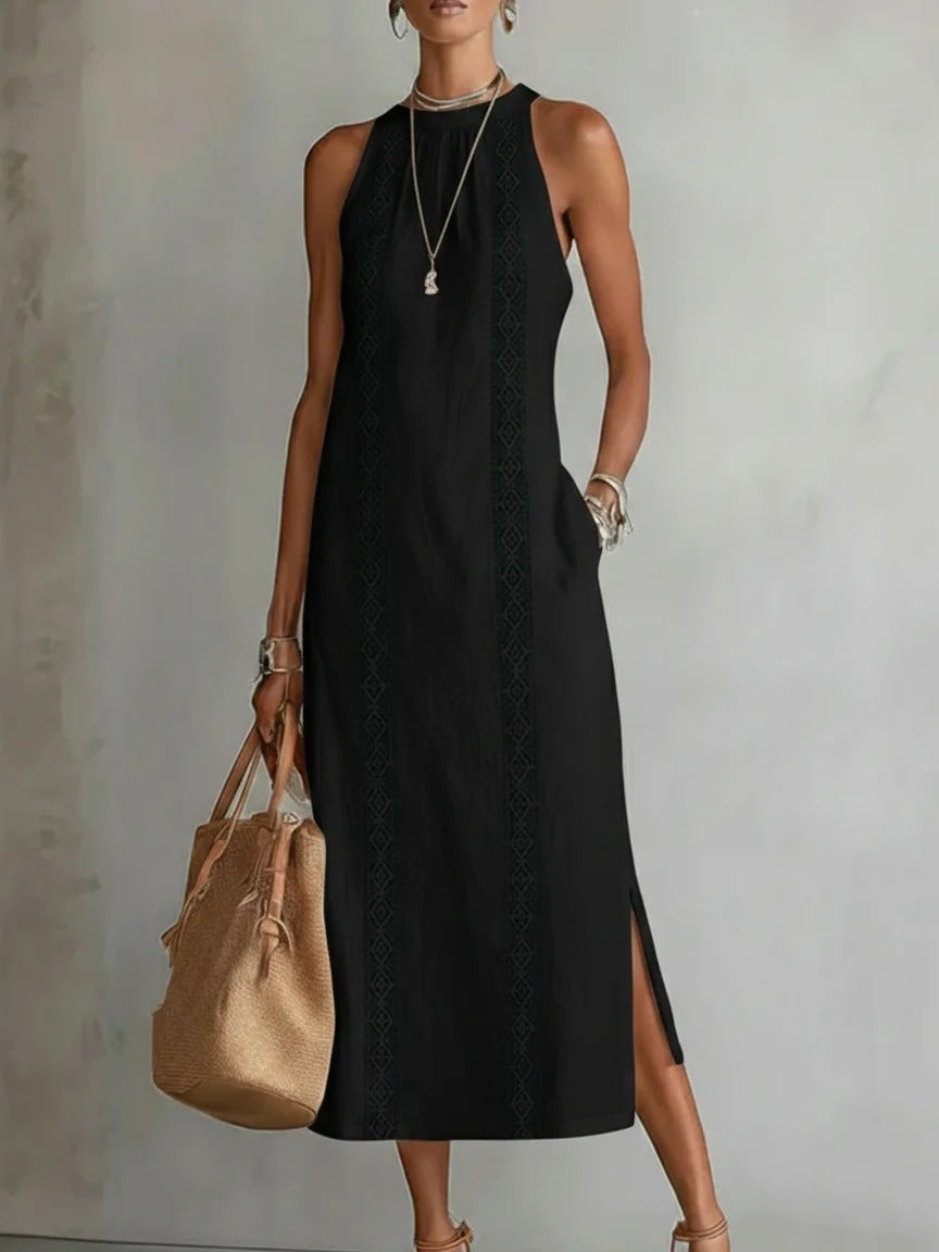 2026 European and American cross-border women's clothing solid color loose long shirt fashion casual women's dress