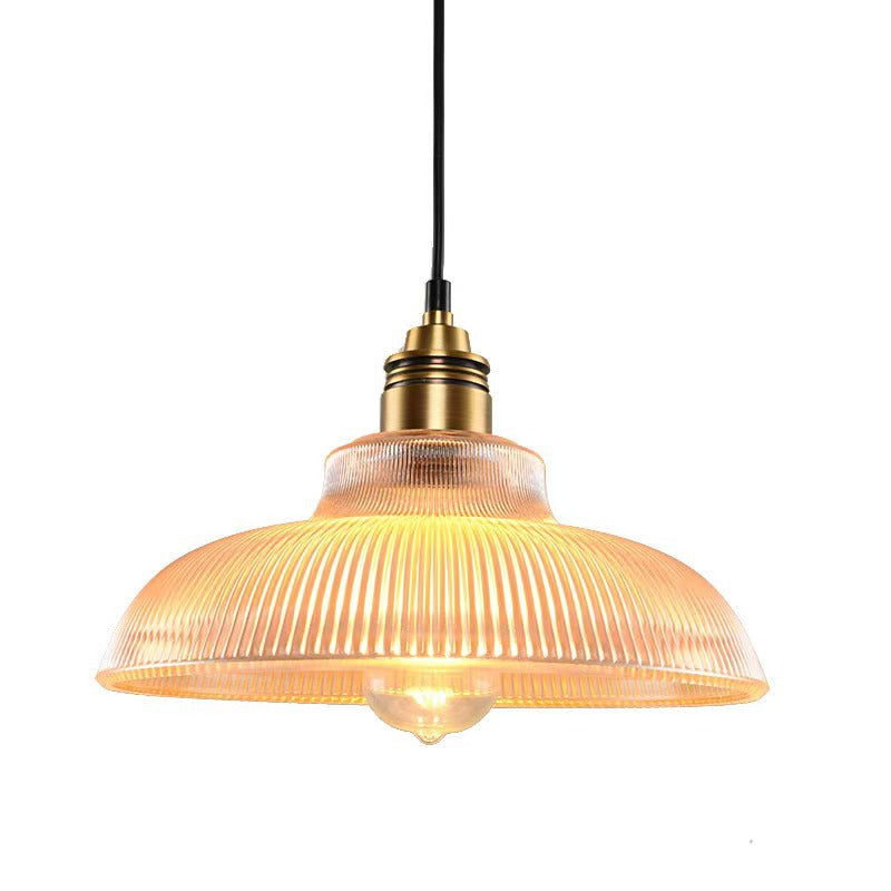 Creative Nordic Industrial Style Home Lighting, Bar Restaurant Bedroom Study Simple Striped Glass Chandelier