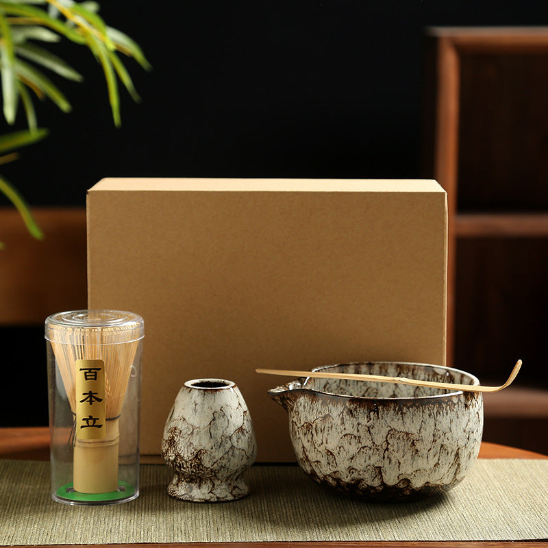 Japanese Matcha Tea Set, Tea Bowl, Whisk, and All-in-One Packaging. Cross-border e-Commerce Matcha Set