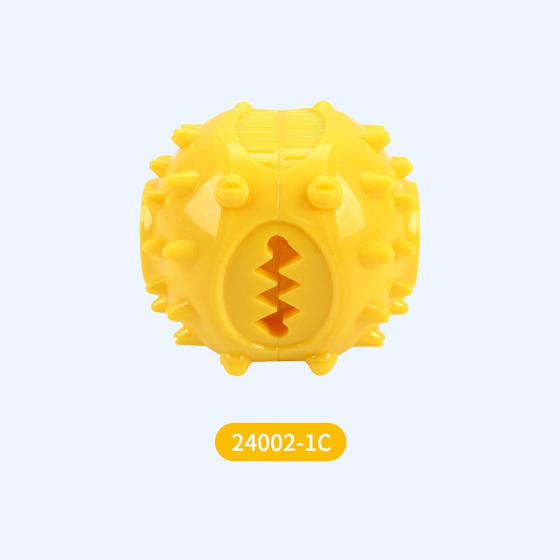 Cross-border foreign trade pet supplies dog toys grinding balls to vent energy and endure training chewing round TPR leaking food balls
