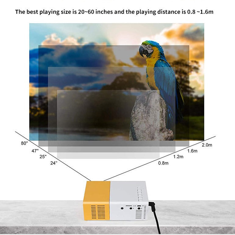 Hot-selling Mini Portable Micro Projector, Hot-selling Children's Yellow and White Projector