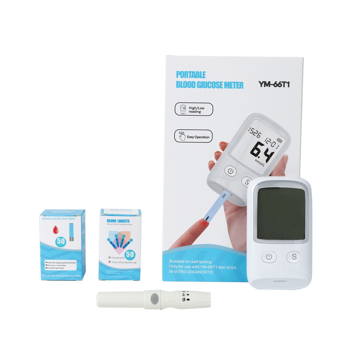 Electronic Blood Glucose Meter for Home Use