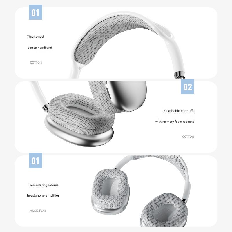P9promax Bluetooth Headphones Wireless Noise Canceling Headphones Headset Huaqiangbei Cross-border Explosive Direct Wholesale