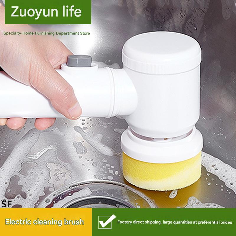 Multifunctional Brush Electric Cleaning Brush, Magic Brush, Kitchen Household Hand-held Dishwashing Brush, Pot Groove