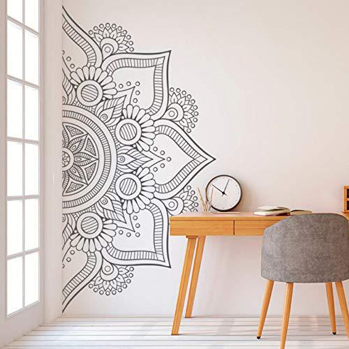 Creative Semicircle Pattern Mandala Pattern Carved Art Home Decoration Wall Sticker