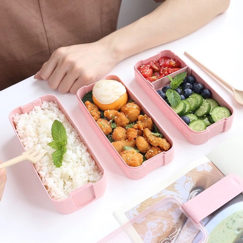 Japanese Student Girl Heart Lunch Box, Lunch Box Separated Microwave Oven Fruit Salad, Office Worker Light Food Lunch Box