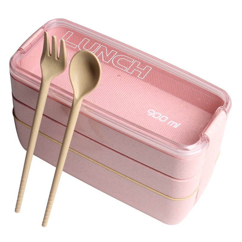 Japanese Student Girl Heart Lunch Box, Lunch Box Separated Microwave Oven Fruit Salad, Office Worker Light Food Lunch Box
