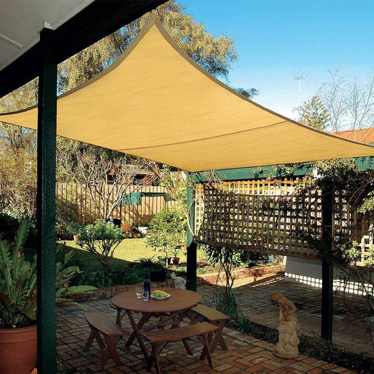 185g Beige Sunshade Fabric, Outdoor Home & Patio Colored Sun Protection Shade Cloth, Cross-border Source Factory Direct Supply