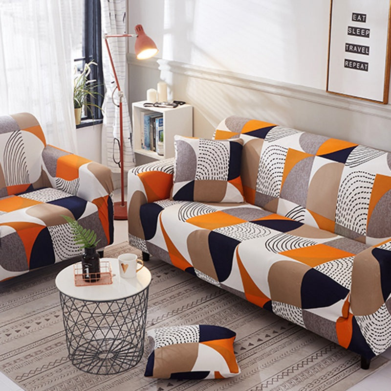 Cross-Border Wish Striped All-Inclusive Sofa Cover, Sofa Cover Stretch Fabric Sofa Cover, Sofa Towel