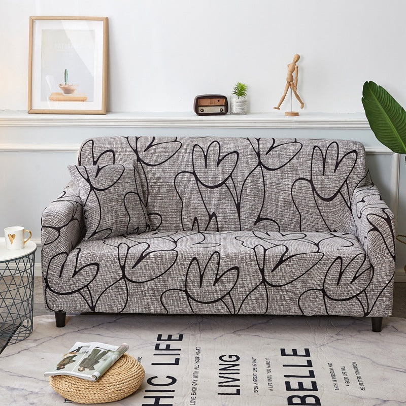 Cross-Border Wish Striped All-Inclusive Sofa Cover, Sofa Cover Stretch Fabric Sofa Cover, Sofa Towel