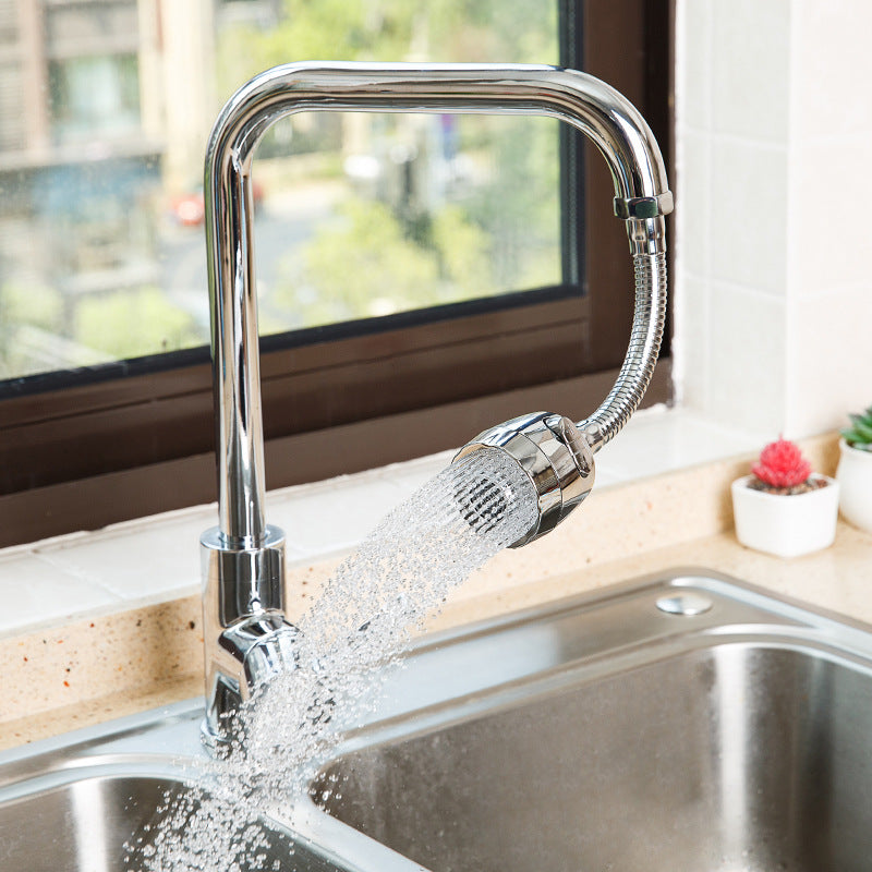 Faucet Splash Head Booster, 360 Rotation Filter Universal Kitchen Faucet Bubbler Extended Extension Water Saver