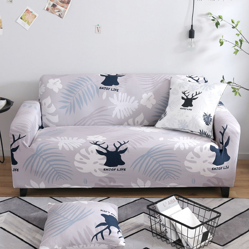 Cross-Border Wish Striped All-Inclusive Sofa Cover, Sofa Cover Stretch Fabric Sofa Cover, Sofa Towel