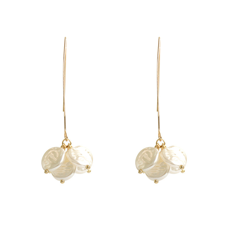 Simple earrings, Korean earrings, feminine ins internet celebrity niche earrings, versatile earrings, new jewelry.