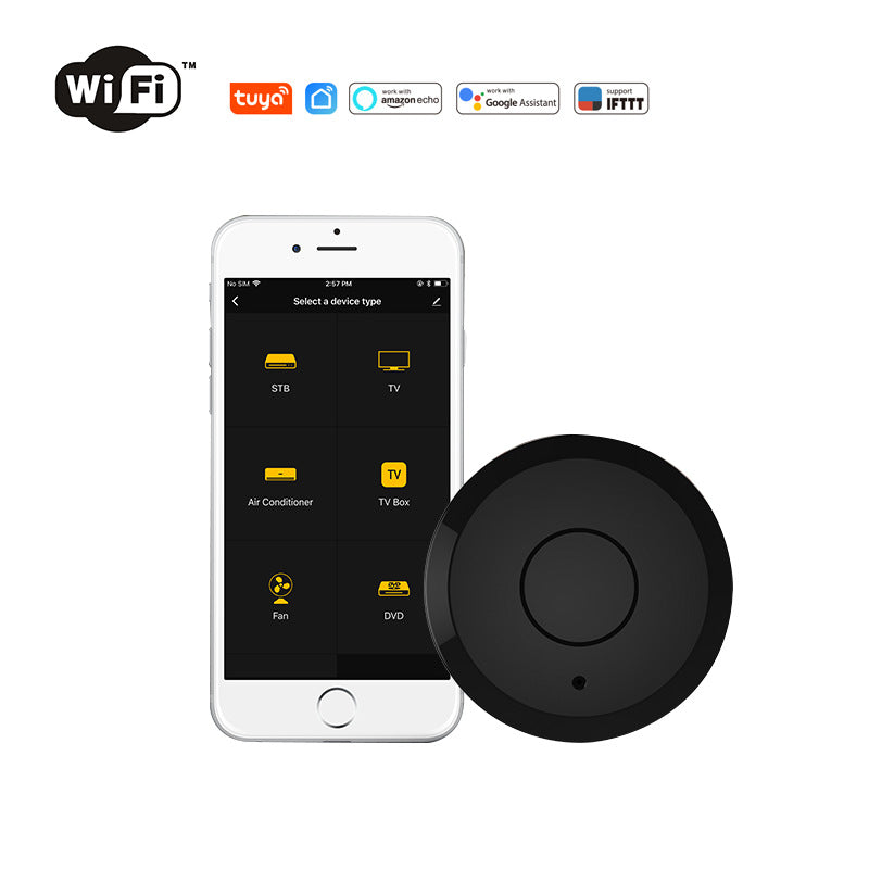 Tuya Smart Home Infrared WiFi Universal Remote Control and Home Appliances Voice Mobile Phone Control
