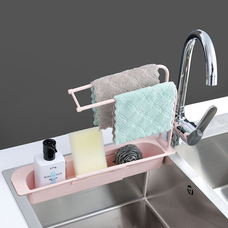 NEW Telescopic Sink Rack Holder