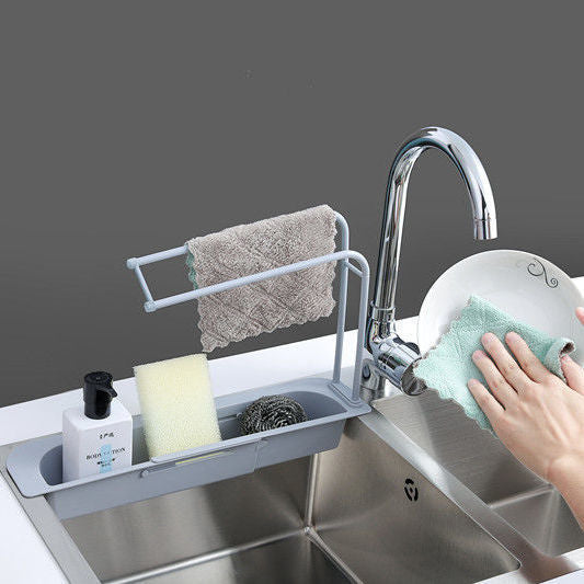 NEW Telescopic Sink Rack Holder