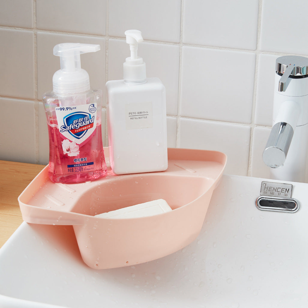 Triangular Sink Rack Kitchen Drain Storage Basket, Sink Food Residue Filter Rack Fruit Storage Basket