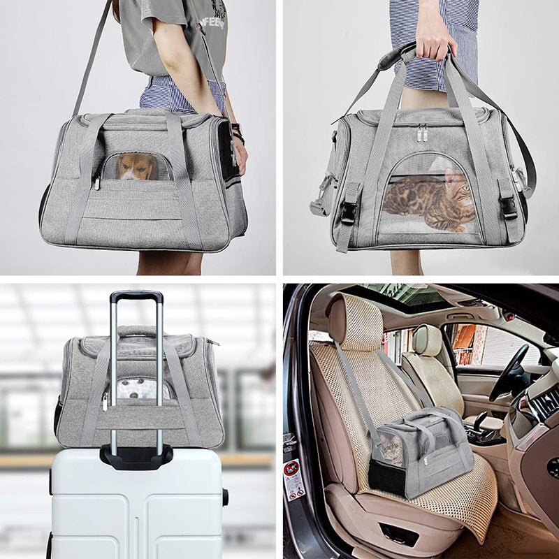 Pet Bag Portable Pet Backpack Dog Outing Bag Crossbody Pet Bag Hot Selling Pet Car Bag