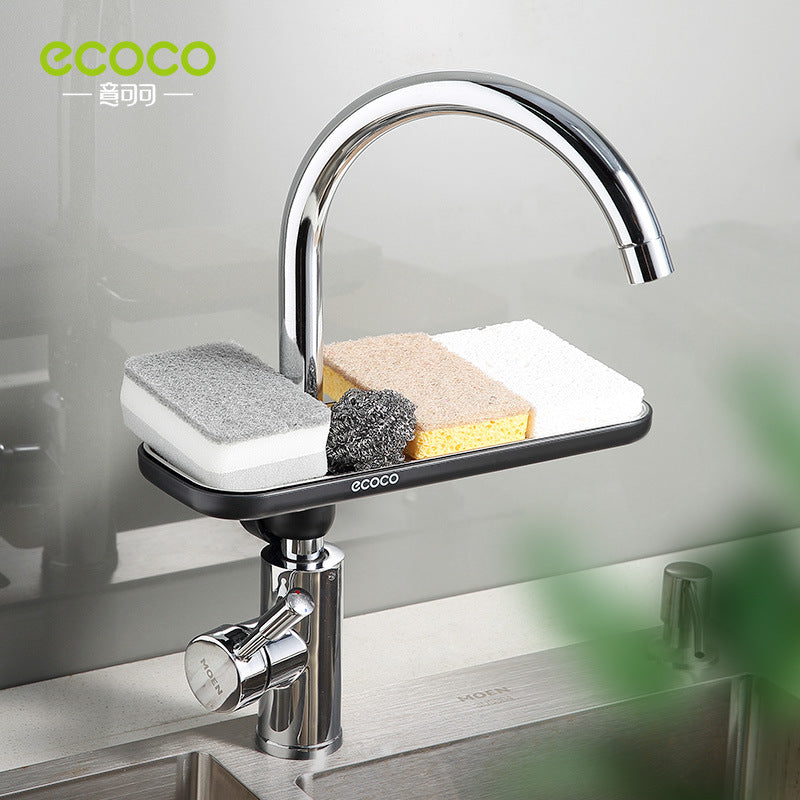 Stainless Steel Faucet Rack Kitchen Supplies Artifact Pool Storage Rack Sink, Sink Rag Drain Basket