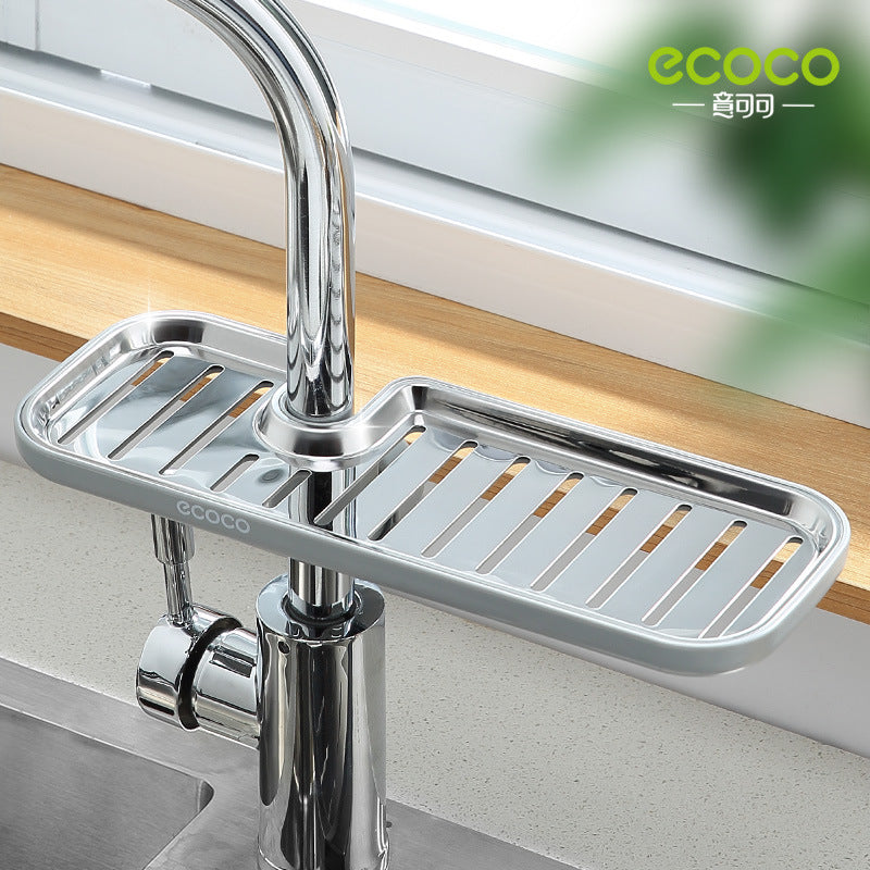 Stainless Steel Faucet Rack Kitchen Supplies Artifact Pool Storage Rack Sink, Sink Rag Drain Basket