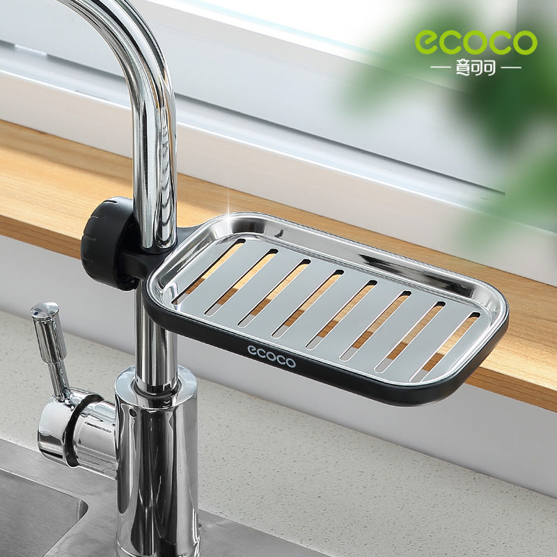 Stainless Steel Faucet Rack Kitchen Supplies Artifact Pool Storage Rack Sink, Sink Rag Drain Basket