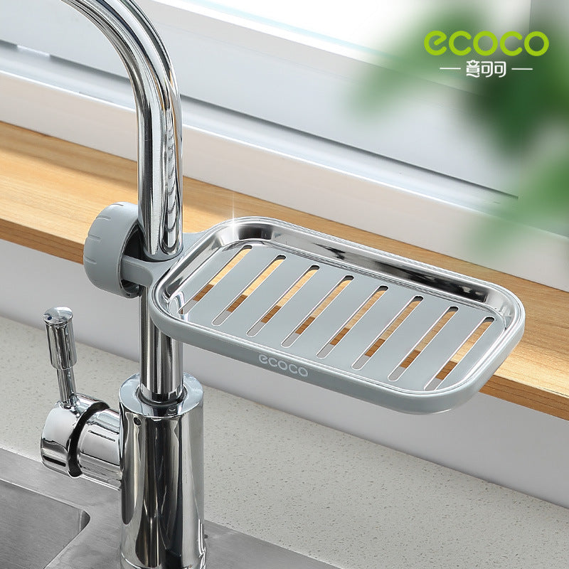 Stainless Steel Faucet Rack Kitchen Supplies Artifact Pool Storage Rack Sink, Sink Rag Drain Basket