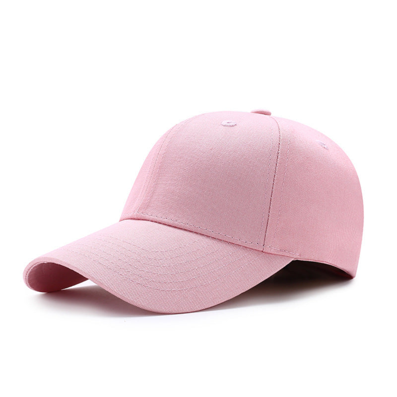 Factory wholesale pure cotton baseball caps solid color caps custom advertising caps custom logo embroidery light board sun hats