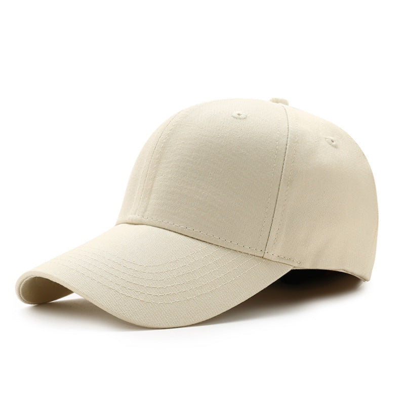 Factory wholesale pure cotton baseball caps solid color caps custom advertising caps custom logo embroidery light board sun hats