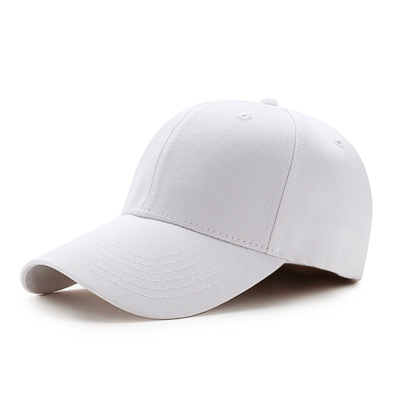 Factory wholesale pure cotton baseball caps solid color caps custom advertising caps custom logo embroidery light board sun hats