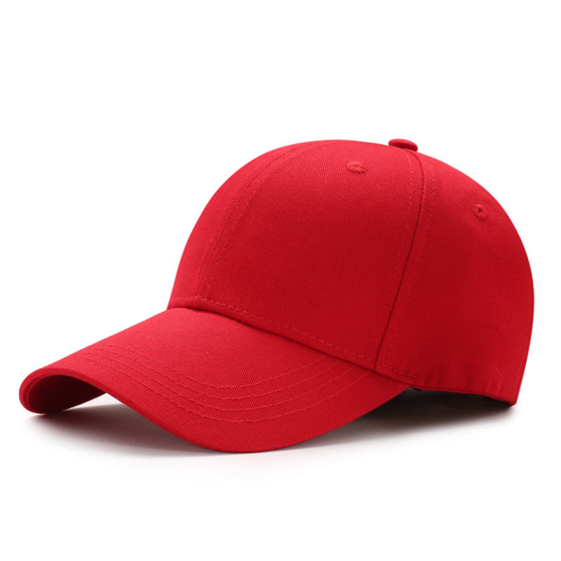 Factory wholesale pure cotton baseball caps solid color caps custom advertising caps custom logo embroidery light board sun hats