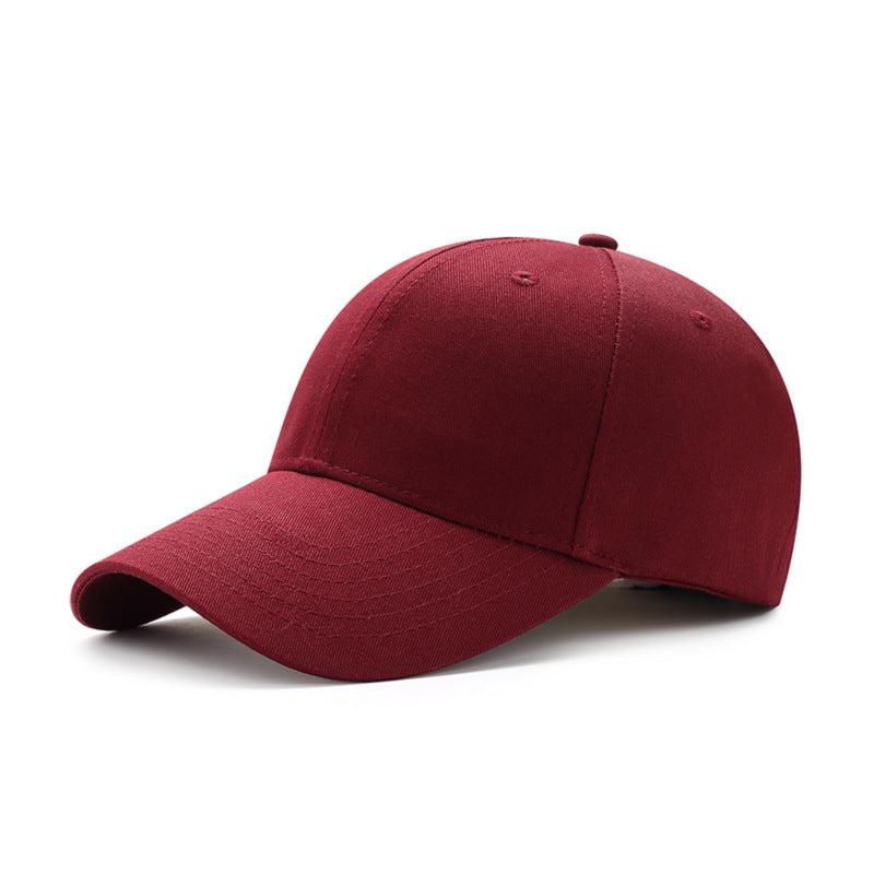 Factory wholesale pure cotton baseball caps solid color caps custom advertising caps custom logo embroidery light board sun hats