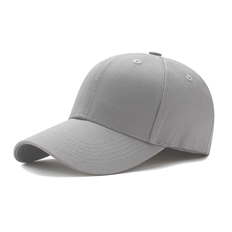 Factory wholesale pure cotton baseball caps solid color caps custom advertising caps custom logo embroidery light board sun hats