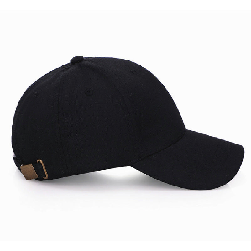 Factory wholesale pure cotton baseball caps solid color caps custom advertising caps custom logo embroidery light board sun hats