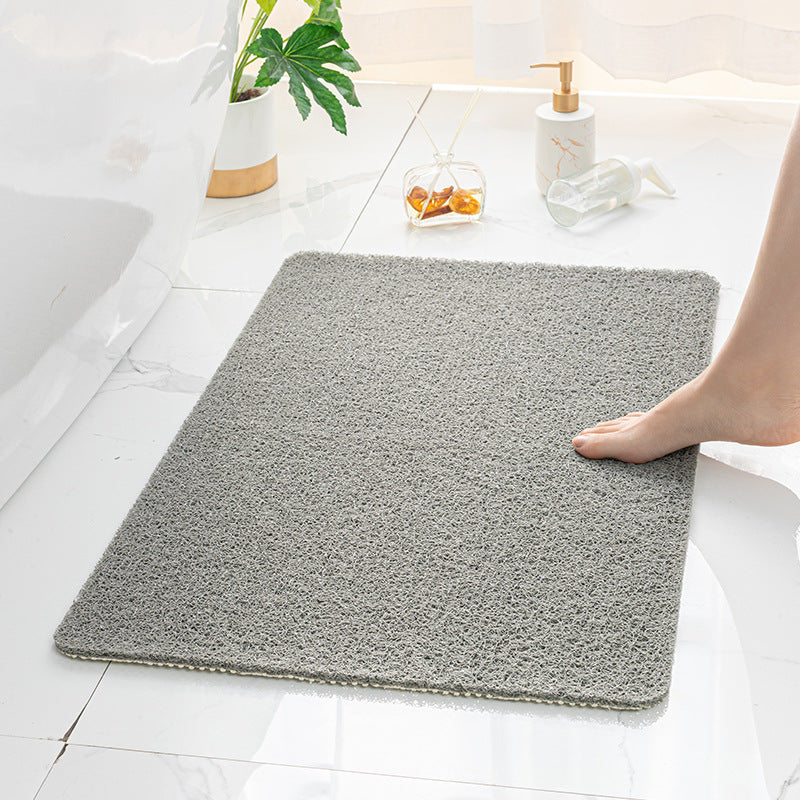 Bathroom Non-slip Mat, Shower Room Bath Step Foot Mat, Silk Ring Toilet Waterproof Floor Mat