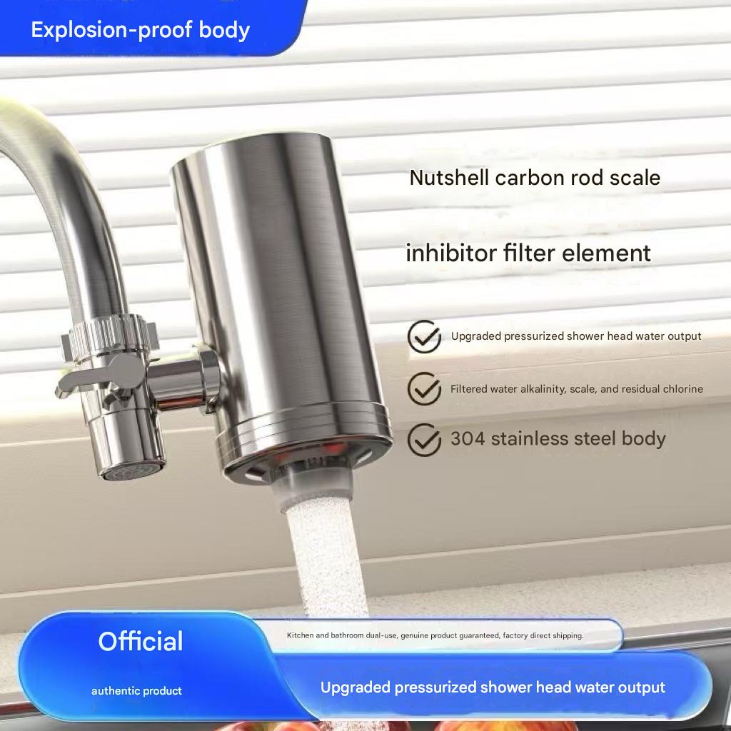 304 Stainless Steel Water Filter, Household Kitchen Faucet Pre-filter, Direct Drinking Water, Shower Sprayer