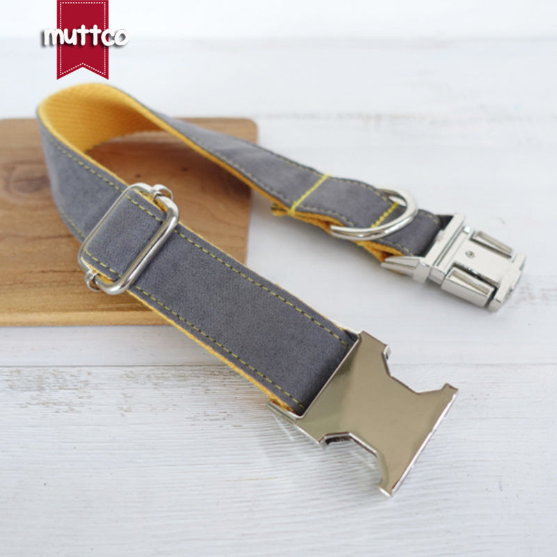 Self-designed creative dog collars, pet denim collars, handmade dog collars, pet supplies