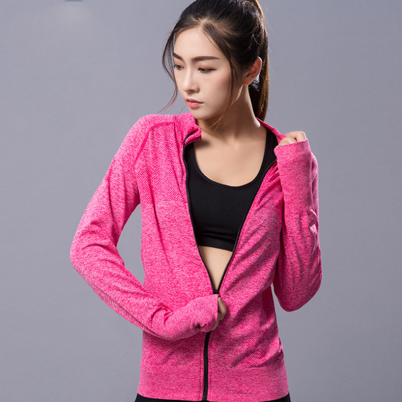 New yoga clothes sports fitness jacket