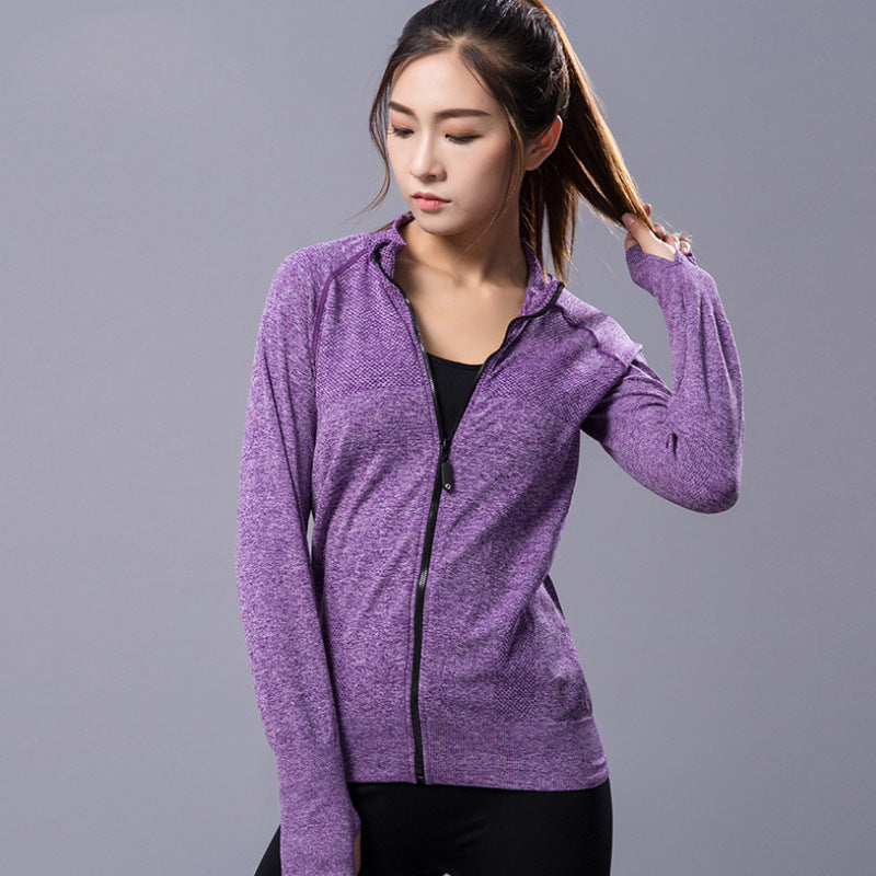 New yoga clothes sports fitness jacket