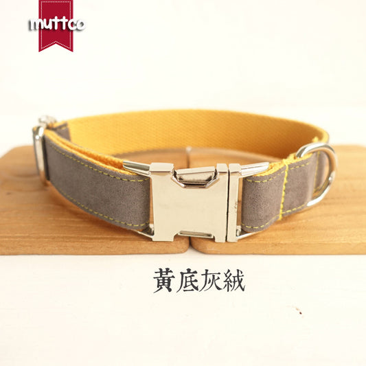 Self-designed creative dog collars, pet denim collars, handmade dog collars, pet supplies