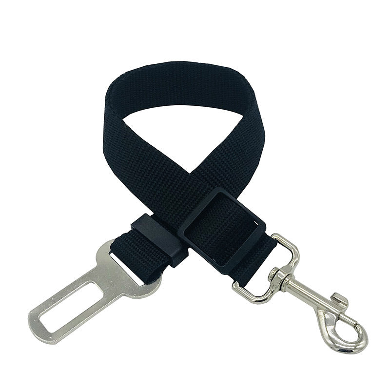 Pet supplies car retractable adjustable seat belt traction belt dog car fixed pet seat belt