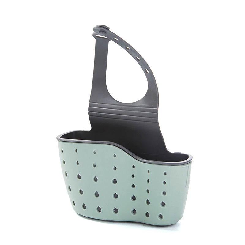 Kitchen Supplies Sink Drain Rack, Sink Plastic Storage Hanging Bag, Kitchenware Drain Basket Faucet Rack