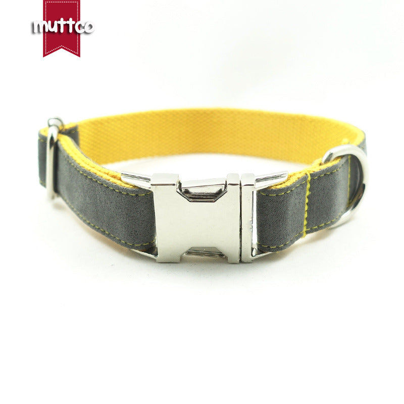 Self-designed creative dog collars, pet denim collars, handmade dog collars, pet supplies