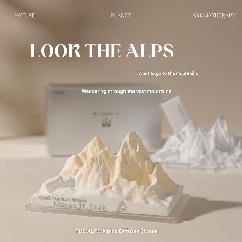 Alps Diffuser Stone Ornaments, Center Console Ornaments, Indoor Car Aromatherapy Ornaments, High-end Aromatherapy Gift Box