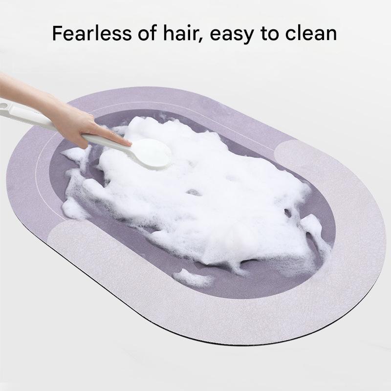 60x40cm Napa Skin Super Absorbent Bath Mat Quick Drying Bathroom Carpet Modern Simple Non-slip Floor Mats Home Oil-proof Kitchen