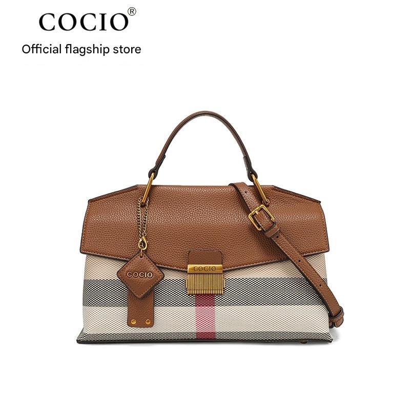 Cross-border hot selling women's bag new product COCIO new high-quality texture Himalaya white hand-held messenger bag